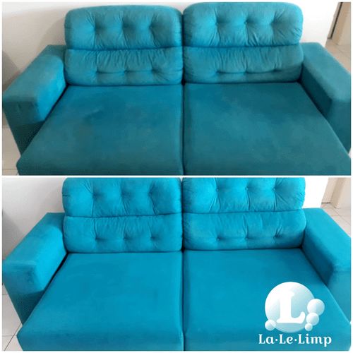 Antes e Depois de vários de nossos serviços de limpeza de estofados